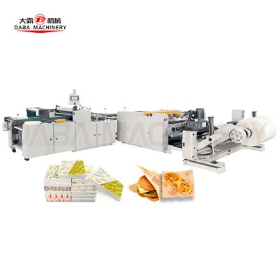 ハンバーガーラッパー紙ロールからシート切断機